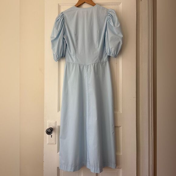 NWT Horses Atelier Puff Sleeve Button Front Dress - Picture 12 of 16